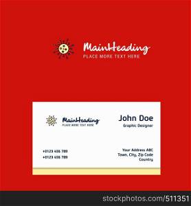 Chemical bonding logo Design with business card template. Elegant corporate identity. - Vector