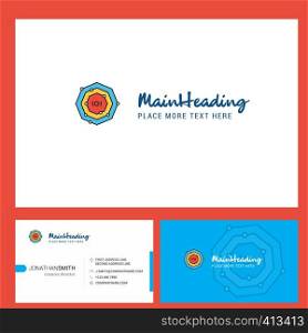 Chemical bonding Logo design with Tagline & Front and Back Busienss Card Template. Vector Creative Design
