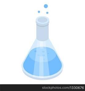 Chemical bottle icon. Isometric of chemical bottle vector icon for web design isolated on white background. Chemical bottle icon, isometric style