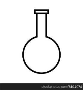 chemical bottle icon vector illustration logo design