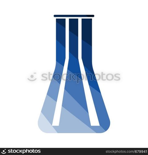 Chemical Bulbs Icon. Flat Color Ladder Design. Vector Illustration.