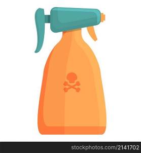 Chemical control spray icon cartoon vector. Pest insect. Pesticide exterminator. Chemical control spray icon cartoon vector. Pest insect