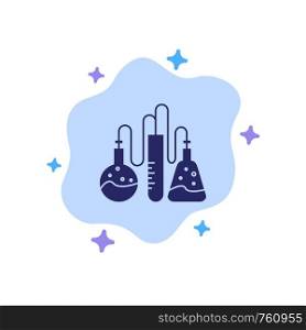 Chemical, Dope, Lab, Science Blue Icon on Abstract Cloud Background