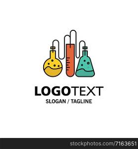 Chemical, Dope, Lab, Science Business Logo Template. Flat Color