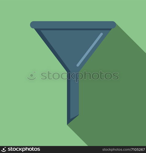 Chemical filter icon. Flat illustration of chemical filter vector icon for web design. Chemical filter icon, flat style