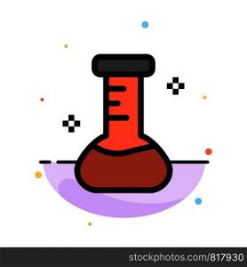 Chemical, Flask, Laboratory Abstract Flat Color Icon Template