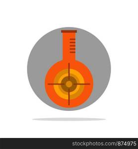 Chemical, Flask, Reaction, Lab, Target Abstract Circle Background Flat color Icon