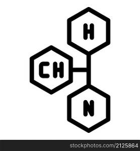 Chemical formula icon outline vector. Lab science. Chemistry test. Chemical formula icon outline vector. Lab science