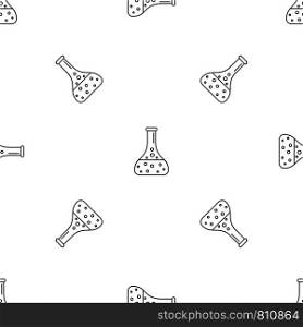 Chemical full flask pattern seamless vector repeat geometric for any web design. Chemical full flask pattern seamless vector