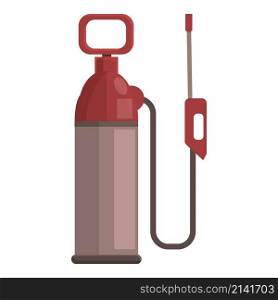 Chemical gas bottle icon cartoon vector. Oxygen cylinder. Compressed tank. Chemical gas bottle icon cartoon vector. Oxygen cylinder