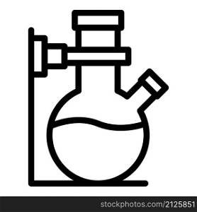 Chemical lab flask icon outline vector. Laboratory research. Medical experiment. Chemical lab flask icon outline vector. Laboratory research