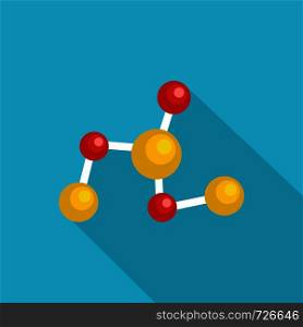 Chemical lattice icon. Flat illustration of chemical lattice vector icon for web. Chemical lattice icon, flat style