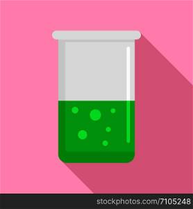 Chemical pot icon. Flat illustration of chemical pot vector icon for web design. Chemical pot icon, flat style