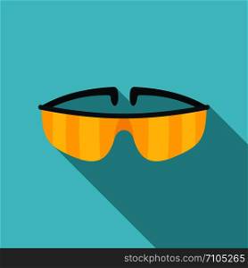 Chemical protect glasses icon. Flat illustration of chemical protect glasses vector icon for web design. Chemical protect glasses icon, flat style