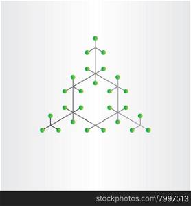 chemical structure vector background design element molecule