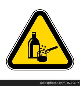 Chemicals In Use Symbol Sign Isolate On White Background,Vector Illustration EPS.10
