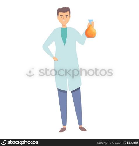Chemist doctor icon cartoon vector. Research lab. Medical science. Chemist doctor icon cartoon vector. Research lab
