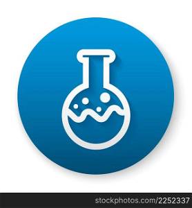 chemistry button circle 3d icon