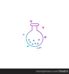 chemistry experiment science test tube iconvector design