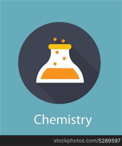 Chemistry Flat Concept Icon Vector Illustration. EPS10. Chemistry Flat Concept Icon Vector Illustration