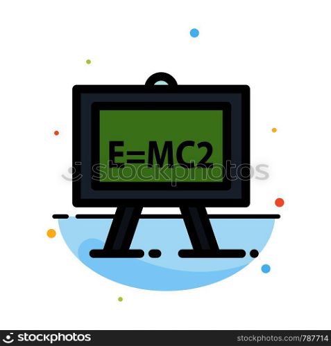 Chemistry, Formula, Science, Science Formula Abstract Flat Color Icon Template