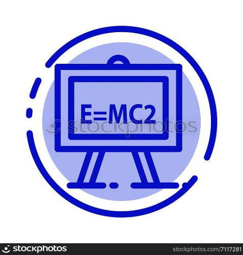 Chemistry, Formula, Science, Science Formula Blue Dotted Line Line Icon