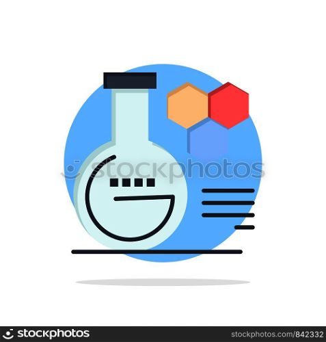 Chemistry, Lab, Chemistry Lab, Education Abstract Circle Background Flat color Icon