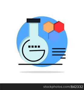 Chemistry, Lab, Chemistry Lab, Education Abstract Circle Background Flat color Icon