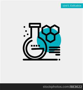 Chemistry, Lab, Chemistry Lab, Education turquoise highlight circle point Vector icon