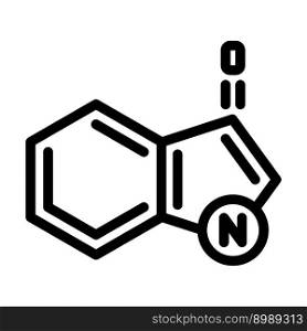chemistry molecular structure line icon vector. chemistry molecular structure sign. isolated contour symbol black illustration. chemistry molecular structure line icon vector illustration