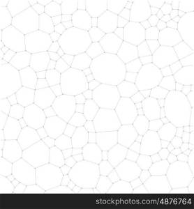Chemistry pattern, molecular texture, polygonal molecule structure on white background. Medicine, science, microbiology concept, vector illustration