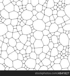 Chemistry pattern, polygonal molecule structure on white background. Medicine, science, microbiology concept, vector illustration