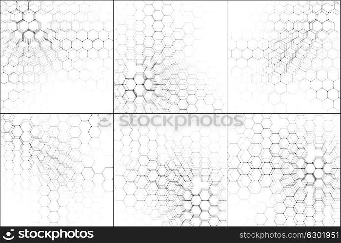 Chemistry patterns, connecting lines and dots, molecule structure on white, scientific medical DNA research, geometric graphic background. Medicine, science and technology concept. Minimalistic design. Chemistry pattern, connecting lines and dots, molecule structure on white, scientific medical DNA research, geometric graphic background. Medicine, science and technology concept. Minimalistic design