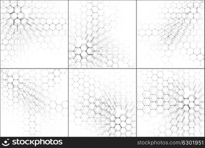 Chemistry patterns, connecting lines and dots, molecule structure on white, scientific medical DNA research, geometric graphic background. Medicine, science and technology concept. Minimalistic design. Chemistry pattern, connecting lines and dots, molecule structure on white, scientific medical DNA research, geometric graphic background. Medicine, science and technology concept. Minimalistic design