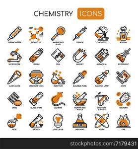Chemistry , Thin Line and Pixel Perfect Icons