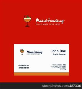 Cherries logo Design with business card template. Elegant corporate identity. - Vector