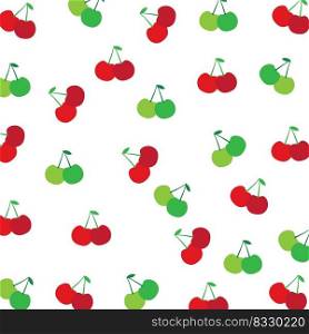 Cherry background icon template vector