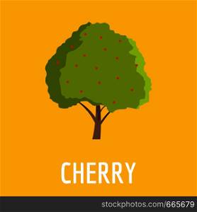 Cherry icon. Flat illustration of cherry vector icon for web. Cherry icon, flat style