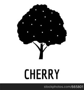 Cherry icon. Simple illustration of cherry vector icon for web. Cherry icon, simple black style