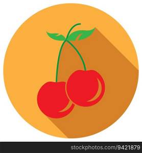 cherry icon vector template illustration logo design