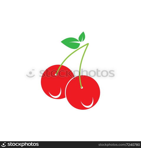 Cherry logo vector template design