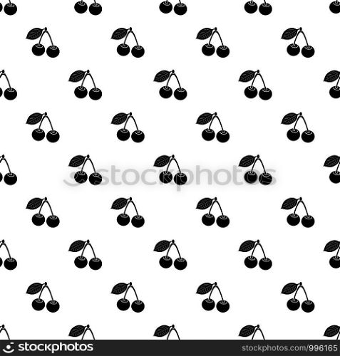 Cherry pattern vector seamless repeating for any web design. Cherry pattern vector seamless