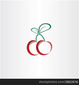 cherry symbol vector design element