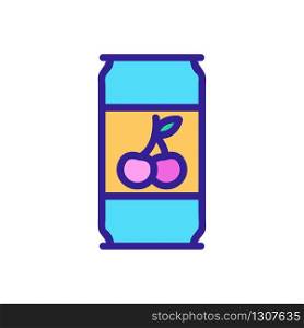 cherry syrup icon vector. cherry syrup sign. color isolated symbol illustration. cherry syrup icon vector outline illustration