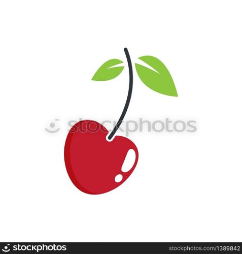 Cherry vector icon illustration design
