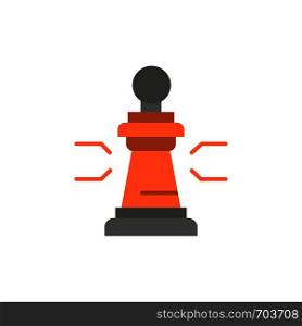 Chess, Advantage, Business, Figures, Game, Strategy, Tactic Flat Color Icon. Vector icon banner Template
