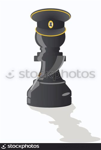 Chess Black Elephant - Officer