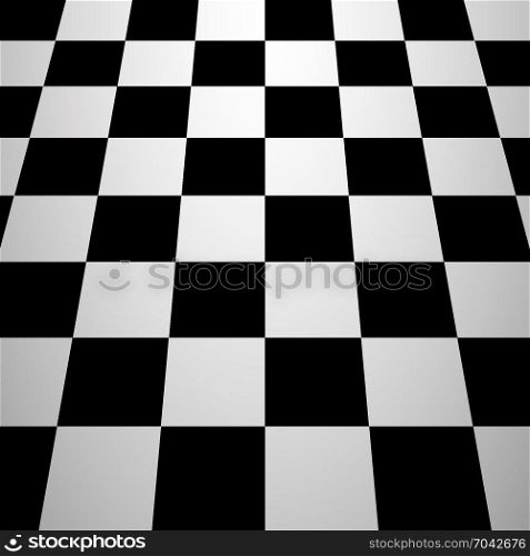 Chess board background. Black and white chess board background. Vector illustration.