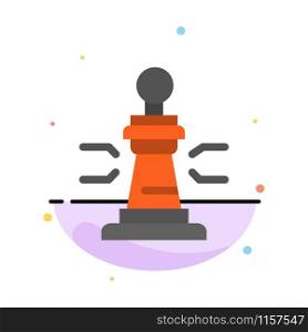 Chess, Game, Player, King, Poker Abstract Flat Color Icon Template