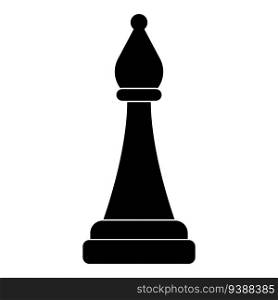 chess icon, bishop vector template illustration logo design